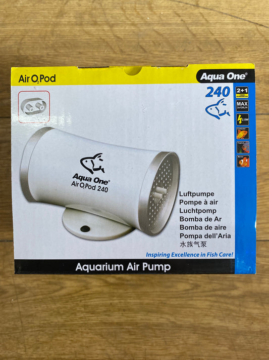 Aqua One Air O2 Pod 240 Air Pump Twin Outlet